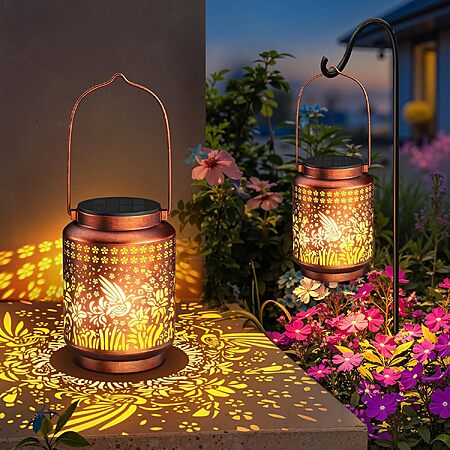 Brighten Your Garden with KOOPER Hummingbird Solar Lanterns at Half Price