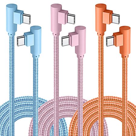 Score a 3-Pack of Right-Angle USB-C Cables for Under $4 at Amazon
