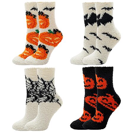 Snag These BONANGEL Women’s Halloween Fuzzy Socks for $4.99 at Amazon
