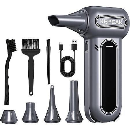Snag the KEPEAK 130000RPM Cordless Electric Air Duster for 50% Off at Amazon