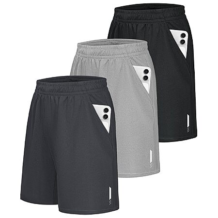 Score 50% Off on 3-Pack Little Beauty Men’s Athletic Fast Dry Shorts at Amazon