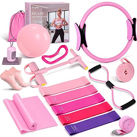 Snap Up This 15-Piece Pilates Kit for Under $8 on Amazon